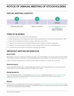 Notice of Annual Meeting of Stockholders