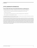 Stock Ownership Information